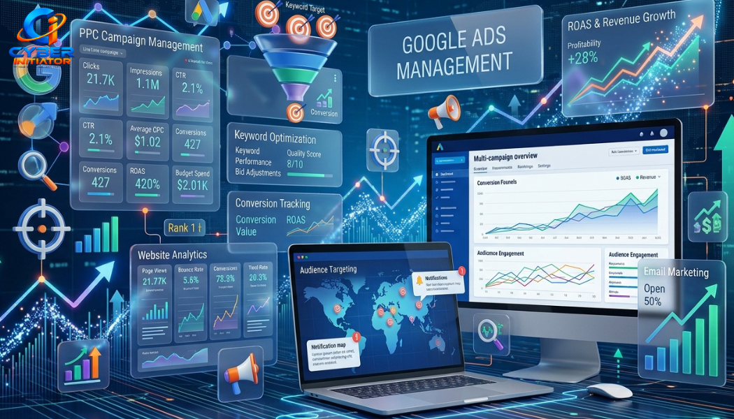 Professional Google Ads Management by CyberInitiator