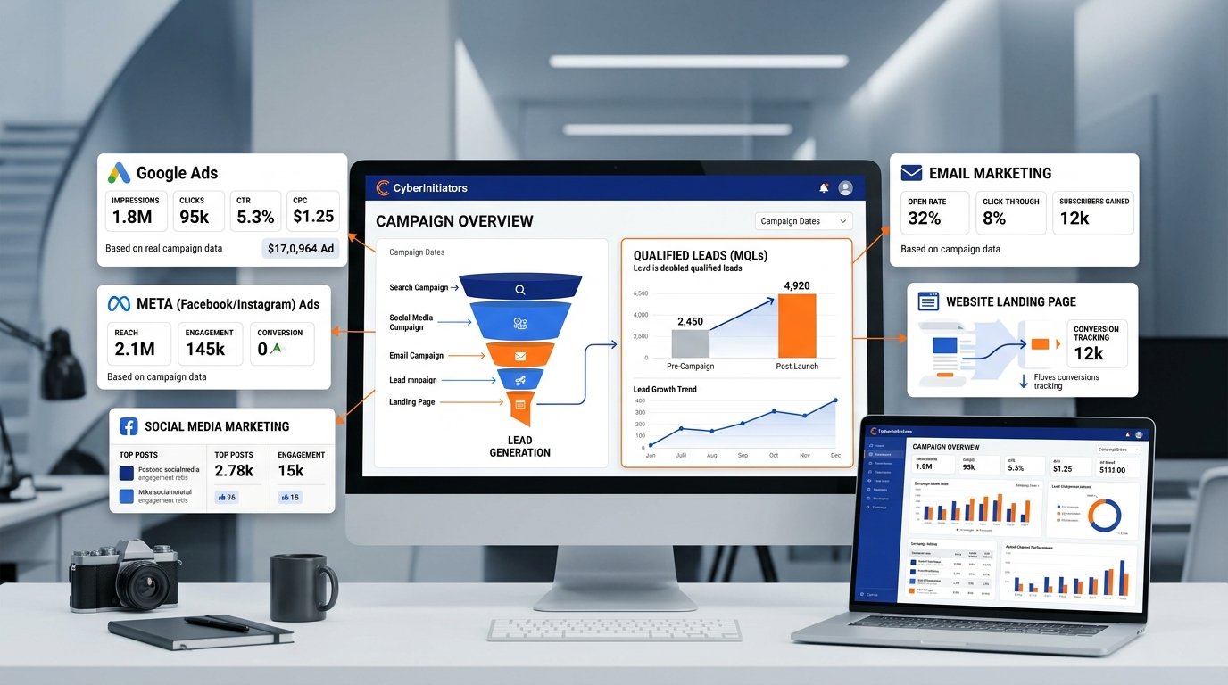 Digital marketing campaign project by CyberInitiator